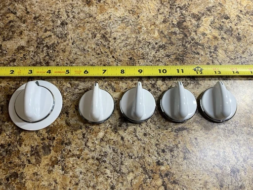5 Knobs Compatible GE Dryer WE01X20378 AP5806667 175D3296P001 WH01X10460 Vintage