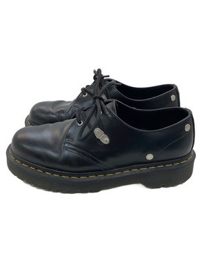 Dr.Martens Shoes Uk7 Blk Leather 1461 Bex Stud G6a64