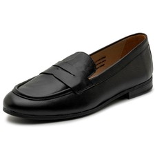 Alpine Swiss Helen Mujer Cuero Penny Mocasines Cómodos Sin Cordones Zapatos Planos