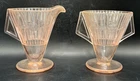 VTG Rage Westmoreland Huxford Sugar/Creamer Set by Diamond-Glassware c. 1929-32