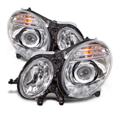 Fits 2007-2009 Mercedes Benz E Class W211 Headlights Set MB2502174 MB2503174 HID