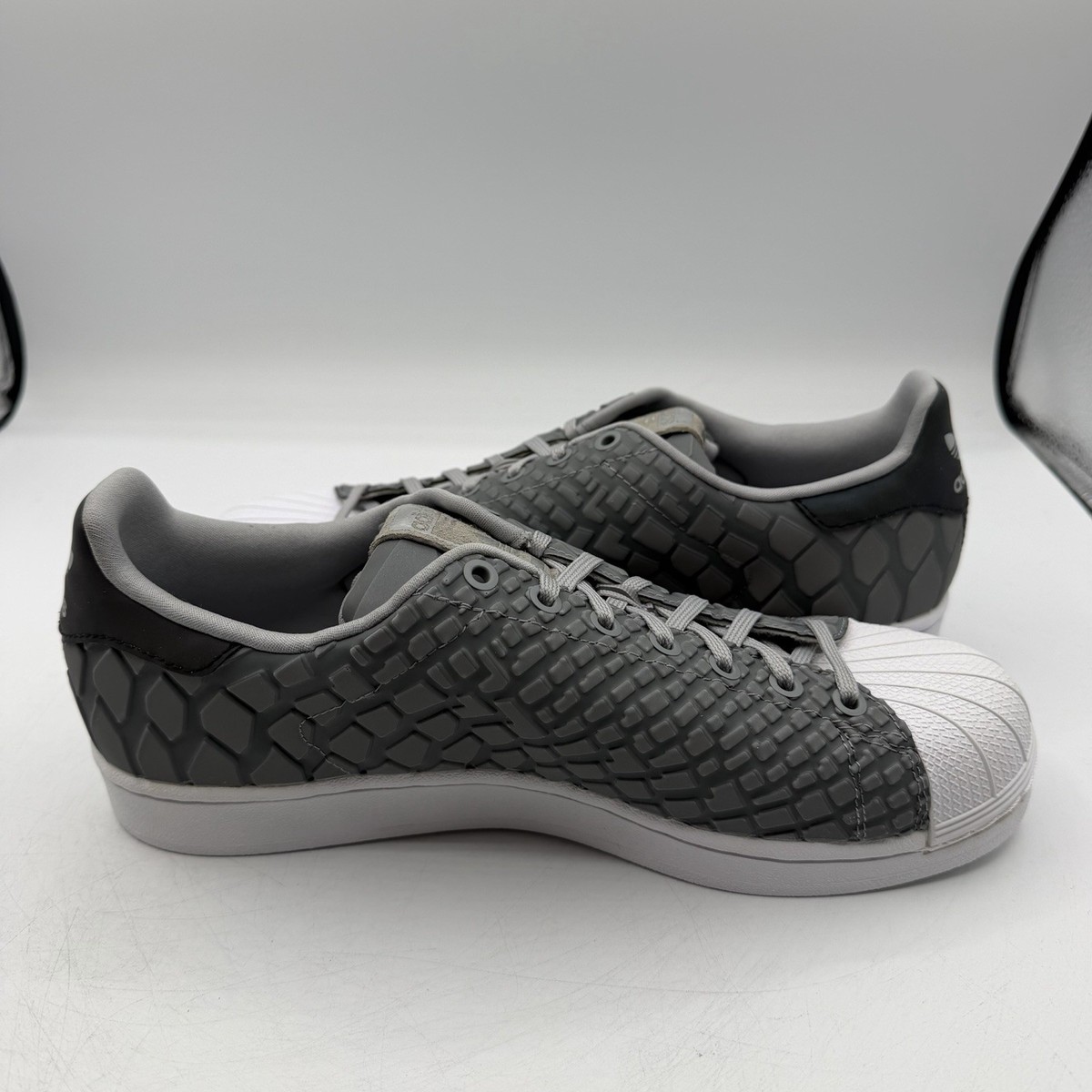 Adidas Superstar Shoes Mens 9.5 Onix Grey Xeno Reflective Tech Sneakers D69367 adidas Superstar Xeno 2015 - D69367 | eBay main image 4
