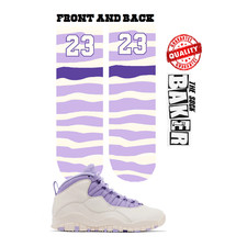 JORDAN 10 HYDRANGEAS SOCKS TO MATCH