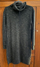 Prana Women's Sweatshirt Dress Sunrise Cowl Neck Gray, Size M