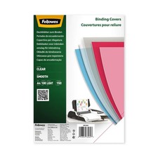 Fellowes Binding Covers for Comb and Wire Binding Machines A4 150 (Pack 100)