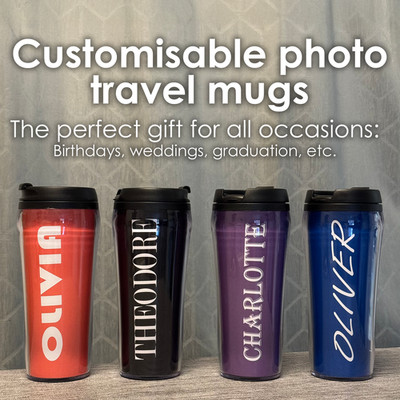 Name Personalisiert Reisebecher Wunschtext Tee Kaffee Flachmann Tasse Doppelwandig