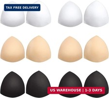 Bra Pads Inserts 6 Pairs, Bra Cups Inserts, Removable Breast Enhancers Inserts f