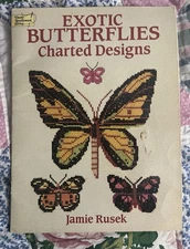 Exotic Butterflies Charted Designs Cross Stitch Patterns Book Jamie Russel 1991