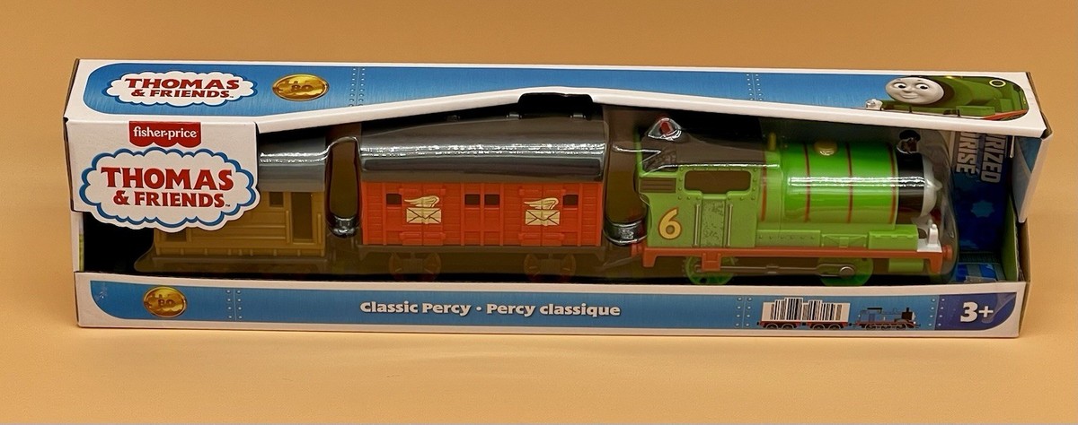 80th Anniversary Thomas and Friends Classic Percy Motorized Engine Train New
