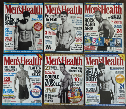 2006 Men's Health Magazines Full Complete Year 11 Issues Paul Walker ...