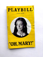 OH, MARY! PLAYBILL December 2025 Lyceum Theatre JANE KRAKOWSKI damaged Yellow