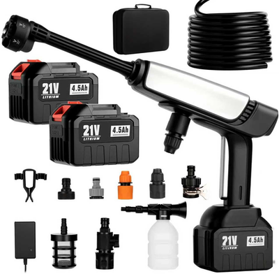 #ad Cordless Portable Pressure Washer with Battery Charger amp; 6 in 1 Nozzle $146.99