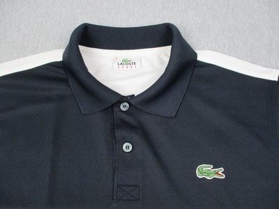 【新品】CLUBHAUSxLacoste Sport Polo Lacoste Sport Polo Shirt Mens Medium Navy White Orange Tennis Golf