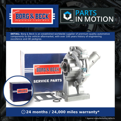 Water Pump fits JAGUAR X TYPE X400 2.2D 05 to 09 QJBA Coolant B&B C2S40043 New
