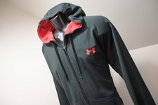 Under Armour Hoodie Jacket Athletic Loose Full Zip Performance Mens Sz Large