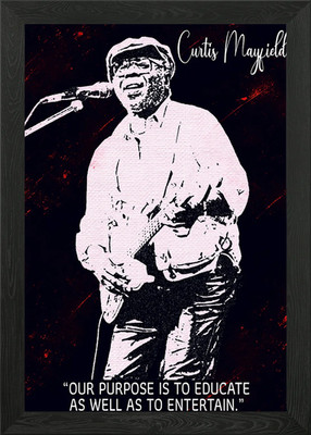 Curtis Mayfield Gerahmtes Wandbild Poster Leinwanddruck Bild