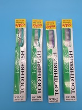 Vintage Valident Toothbrushes Medium Lot Of 4 - Teal And Purple New