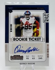2021 Panini Contenders - Rookie Ticket Quincy Roche #244 (AU, RC)