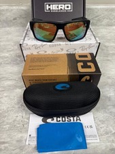 COSTA NEW TAXMAN 9116 - 02 MATTE BLACK GREEN MIRROR 580 GLASS
