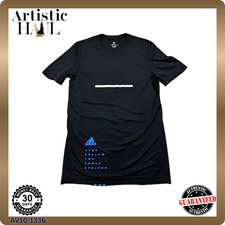 Adidas Men's Size S Short Sleeve Running T-Shirt in Black Climacool