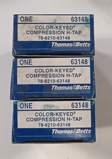 Thomas & Betts 63148 H-Tap Compression Connectors - 1 Lot of 3