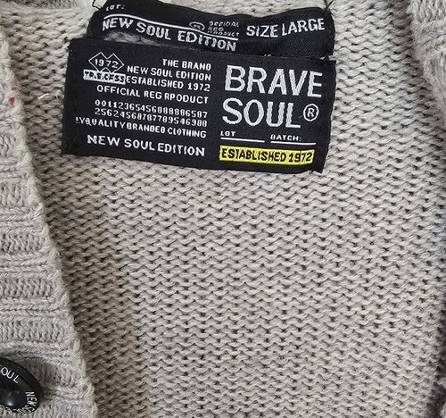 Brave Soul New Soul Edition Men's Hooded Cardigan L - Picture 3 of 5