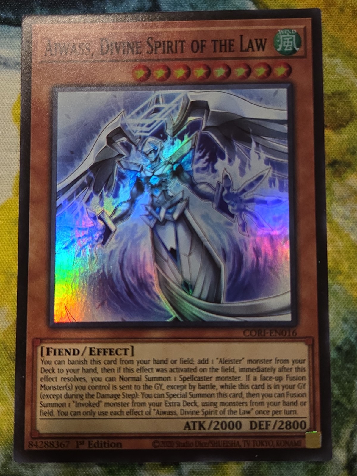 Aiwass, Divine Spirit of the Law CORI-EN016 Super Rare 1st Ed - In Hand