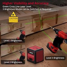 100Ft Laser Level Self Leveling (±3°) with ±1.5mm/5m Accuracy