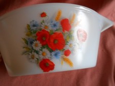 Cocotte Arcopal Vintage - Motif Floral - État D'Usage (Petit Éclat Sur Le Couvercle)