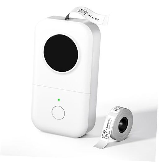 Label Maker Machine, D30 2025 Upgrade Version White 1 Printer+ 1 Paper