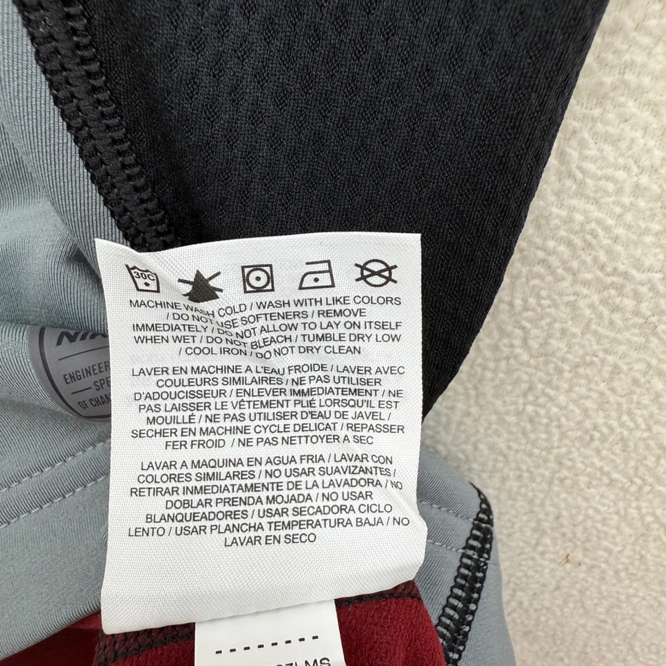 Nike Pro Dri FIT Max Men's S Small Fitted Long Sleeve Compression Shirt Gray - Image 3 of 4