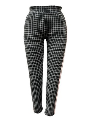 Stooker Made for Kids Fit Leggings schwarz/weiß kariert und Streifen Größe 6 Jahre