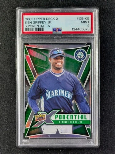 2009 Upper Deck X KEN GRIFFEY JR. HOF Xponential 5 Mariners #X5-KG PSA 9 POP 4