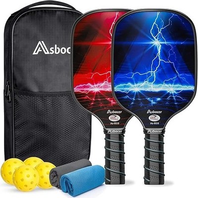 Asbocer Pickleball Paddles, USAPA Approved Pickleball Paddles Full Set Brand New