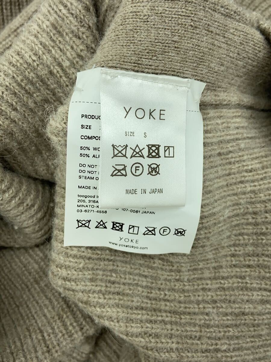 トップス 19AW YOKE 7G ALPACA WOOL CARDIGAN KNIT YOKE YK19AW0065S 7G ALPACA WOOL CARDIGAN RIB STITCH KNIT S