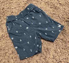 Boys Hurley Black Cotton Shorts 3T with Pockets   Elastic Waist, Missing Button