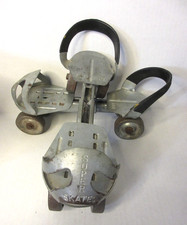 Vintage Super Skates Metal Steel Roller Skates Adjustable VG