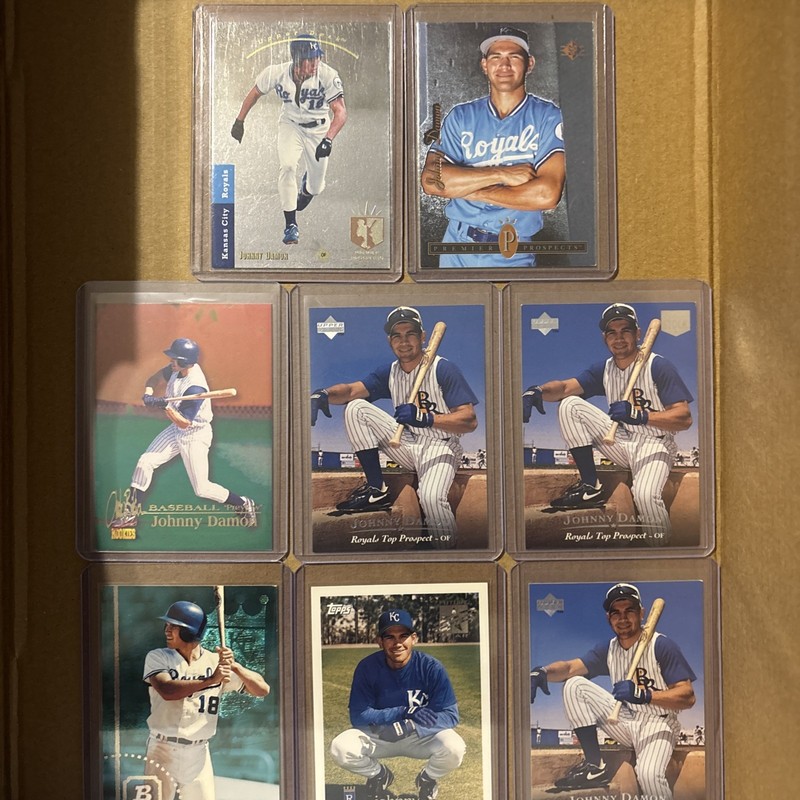 Johnny Damon 8 Card Lot