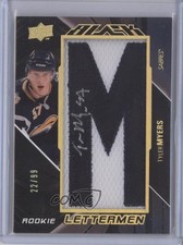 2009-10 Upper Deck UD Black Rookie Lettermen 22/99 Tyler Myers #81 0c3