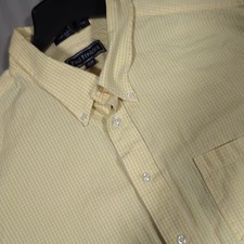 Paul Fredrick Mens Yellow Check Dress Shirt Finest Long Staple Cotton 19-36