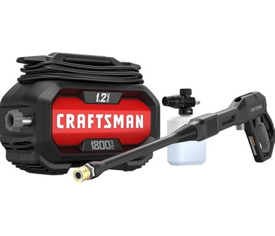 #ad CRAFTSMAN 1800 PSI 1.2 GPM Cold Water Electric Pressure washer with 2 Spray Tips $129.00