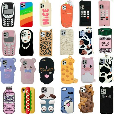 Cute 3d Cartoon Silicone Case For Iphone 12 11 Pro Max Xr Xs 8 7 6 Plus Covers Ebay