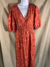 Universal Thread Goods Co Long Linen and Rayon Dress Floral Print M