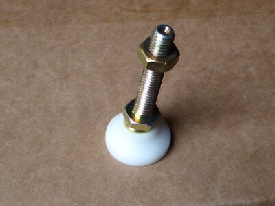 Carr Lane Steel Stud Leveling Foot Delrin Pad: 3/8'' 16 Thread CL-6-SLFN
