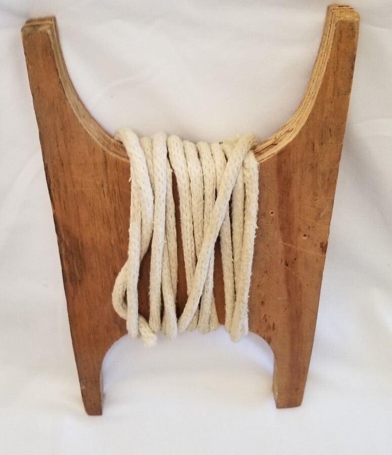 Antique Primitive Wood Rope String Winder Folk Art Home Decor | eBay