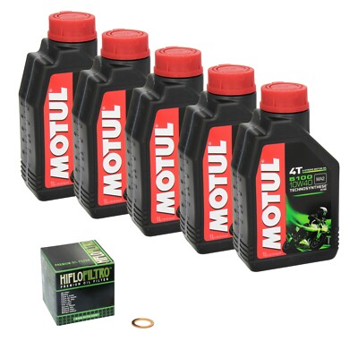 Yamaha XV 1700 Road Star Warrior, Bj. 03-05 MOTUL 5100 Öl + HiFlo Ölfilter