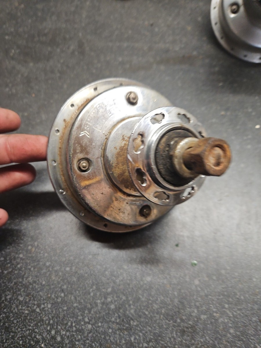 Vintage Sturmey Archer Front Bicycle Dyno Hub 32H Retro Bike Part