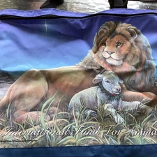 Vintage Tote Bag International Fund For animal Welfare 17x14 W Handles Set Of 2