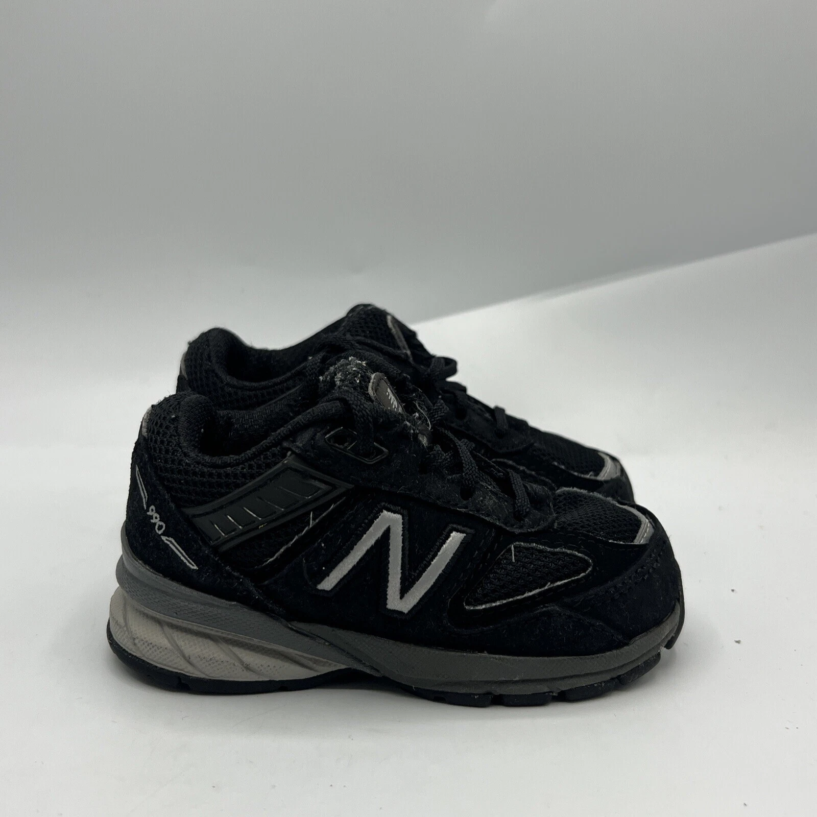 Scarpe da passeggio New Balance 990v5 bambino bambino taglia 5 5 nere rete scamosciata IC990BK5