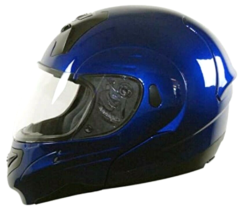 Vega Summit II Full Face Modular Helmet Medium Deep Blue Metallic